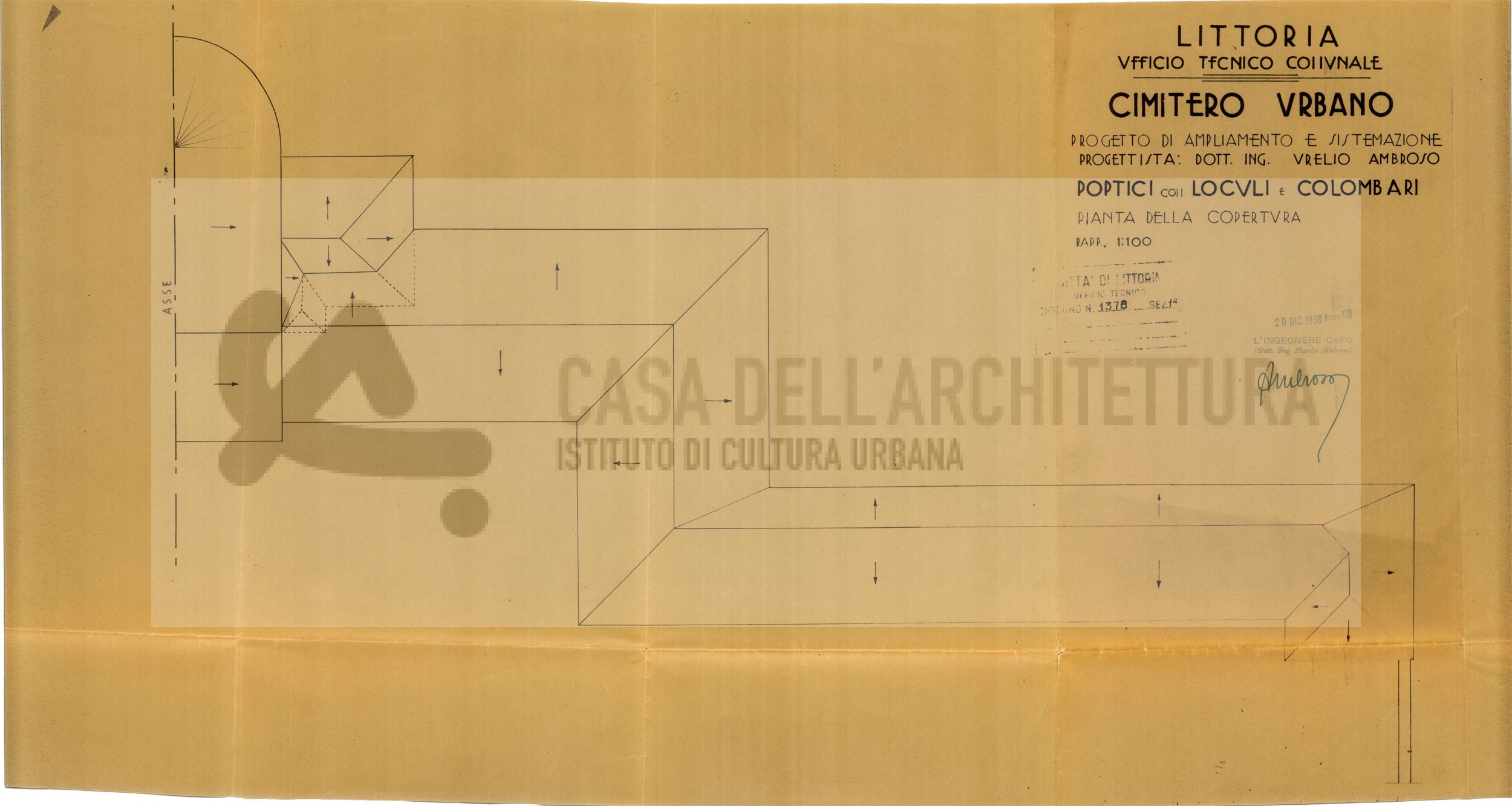 Al momento stai visualizzando Portici [sic] i.e. [portici] con loculi e colombari : pianta della copertura